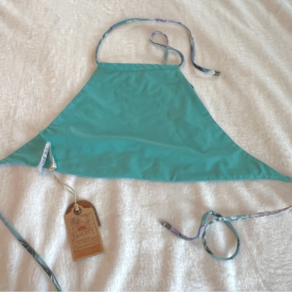NEW Faherty Bikini Top size XXS Tropical Palm Print - Picture 4 of 6